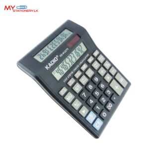 KADIO KD-8122TX Dual Display 12-Digit Office Calculator – Solar + Battery, GT & Profit Functions