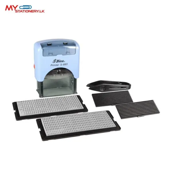 Shiny S-883 DIY Self-Inking Stamp Printing Kit – Custom Rubber Stamp Maker (47 × 18 mm)